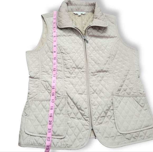 Talbots Petite Quilted Zip Vest - Picture 5 of 7